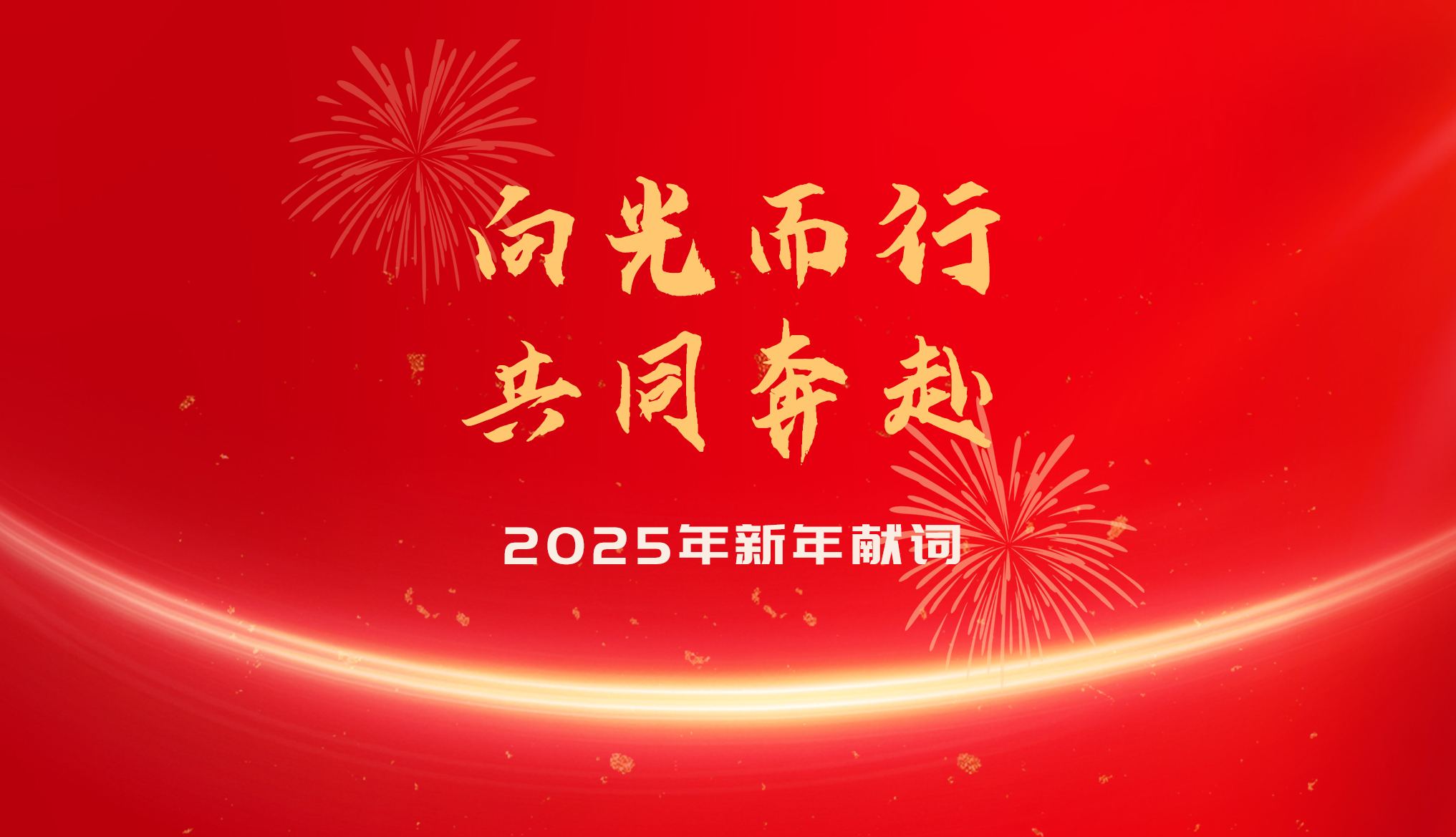 2025年新年獻(xiàn)詞：向光而行  共同奔赴